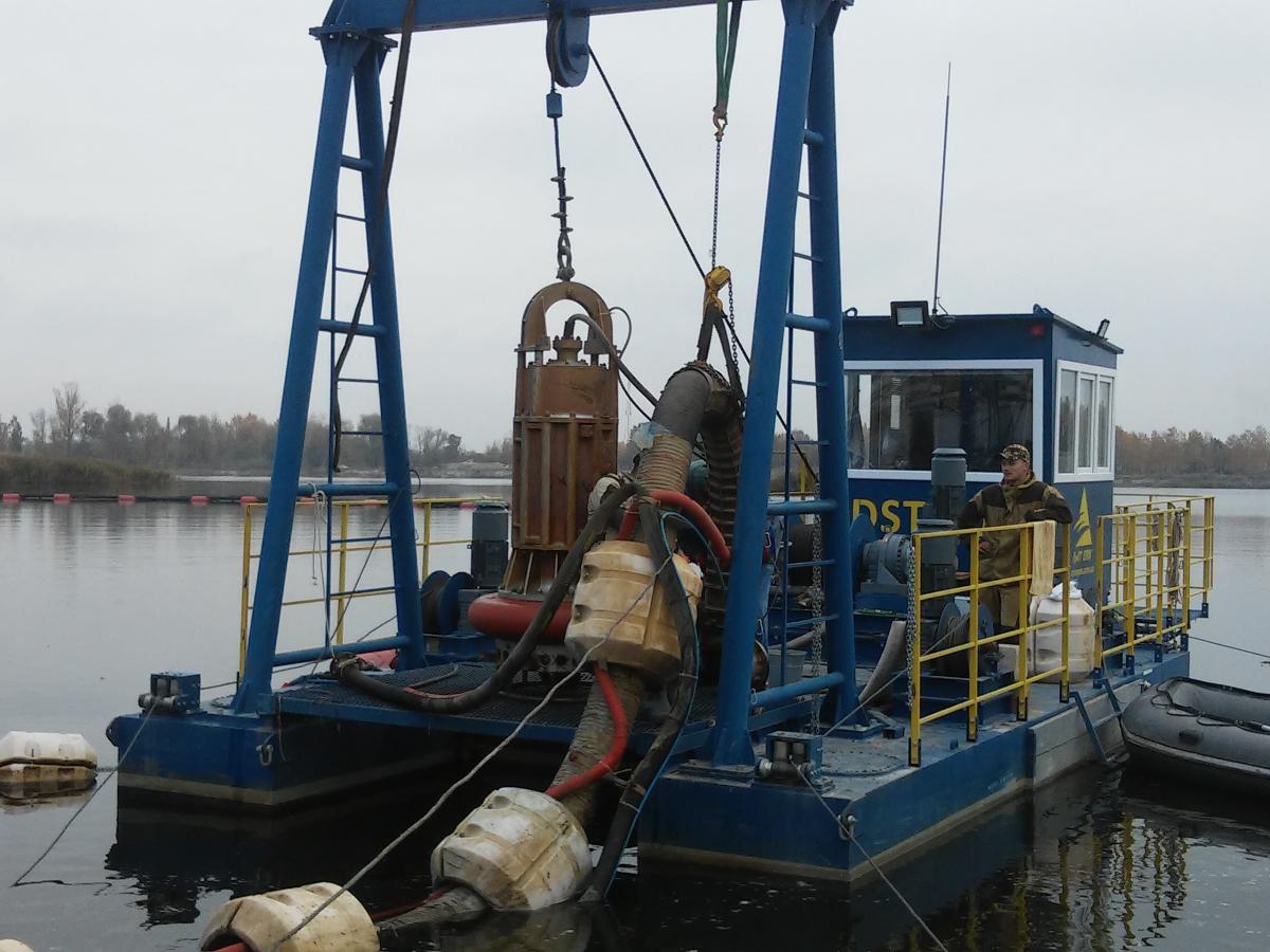 Suction dredger ADST-400E, Constr.zone-158, subsidiary of Construction Group №8, 2018, Brest, the Republic of Belarus