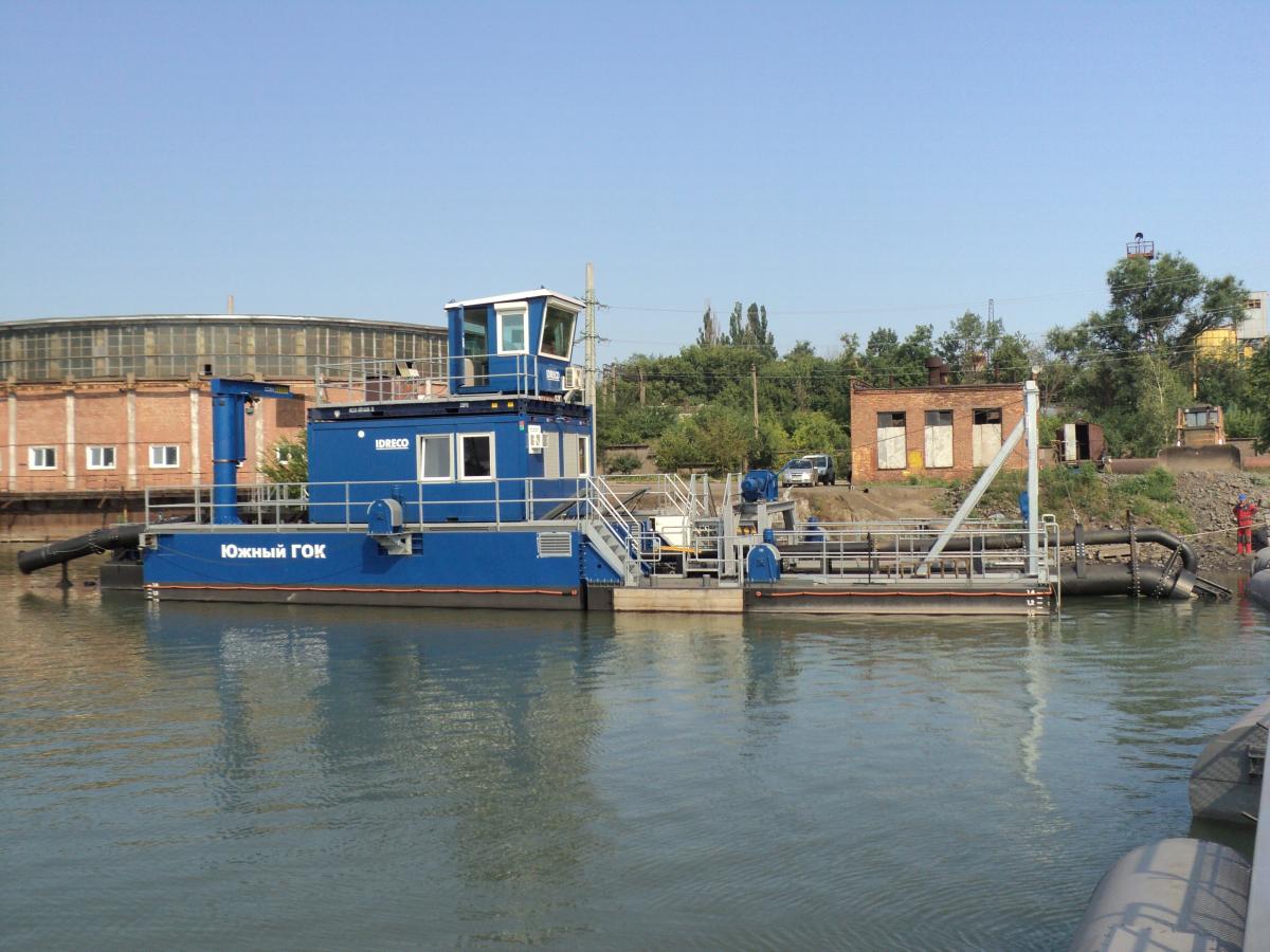 Suction dredger produced by Idreco ISD 550-E-12, Southern Mining Factory PJSC, Kryvyi Rig, Ukraine