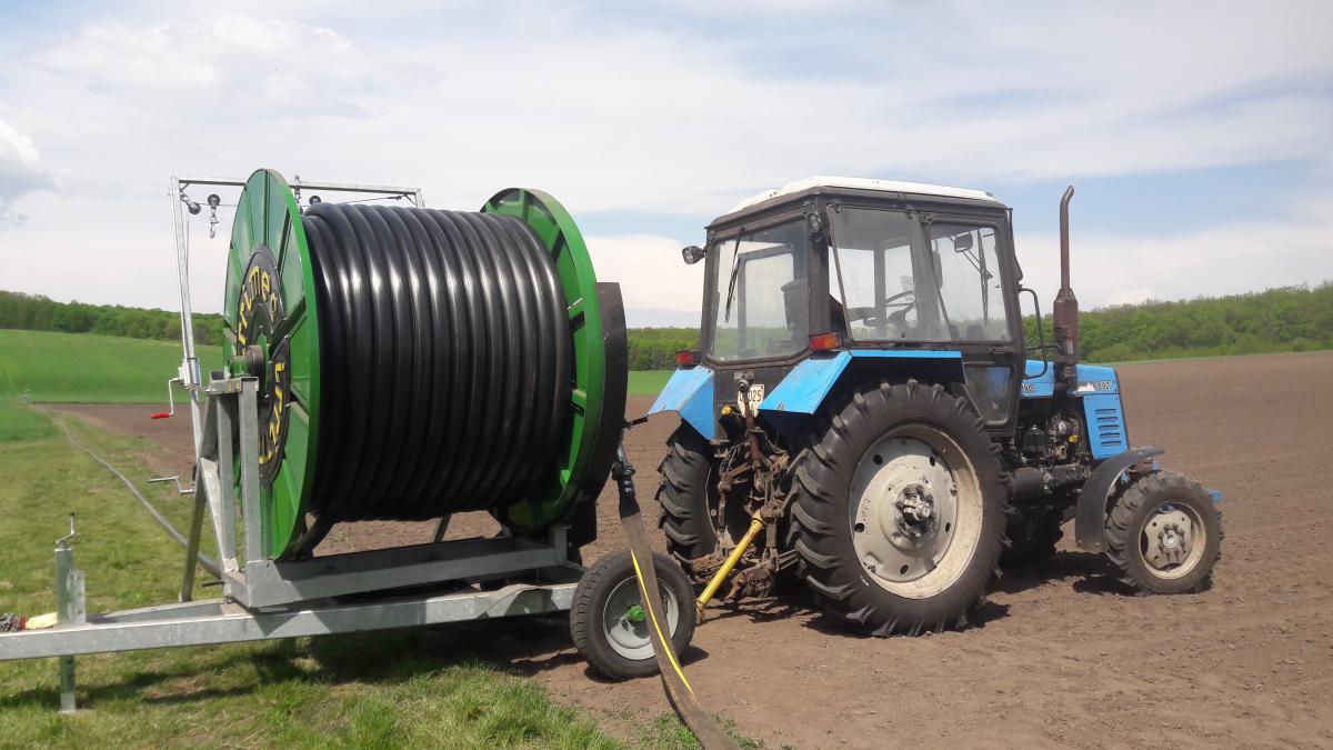 Installation of irrigation installation Irrimec, 2020, Kirovograd region, Aleksandrovsky district, V. Tsvetnoe, Ukraine