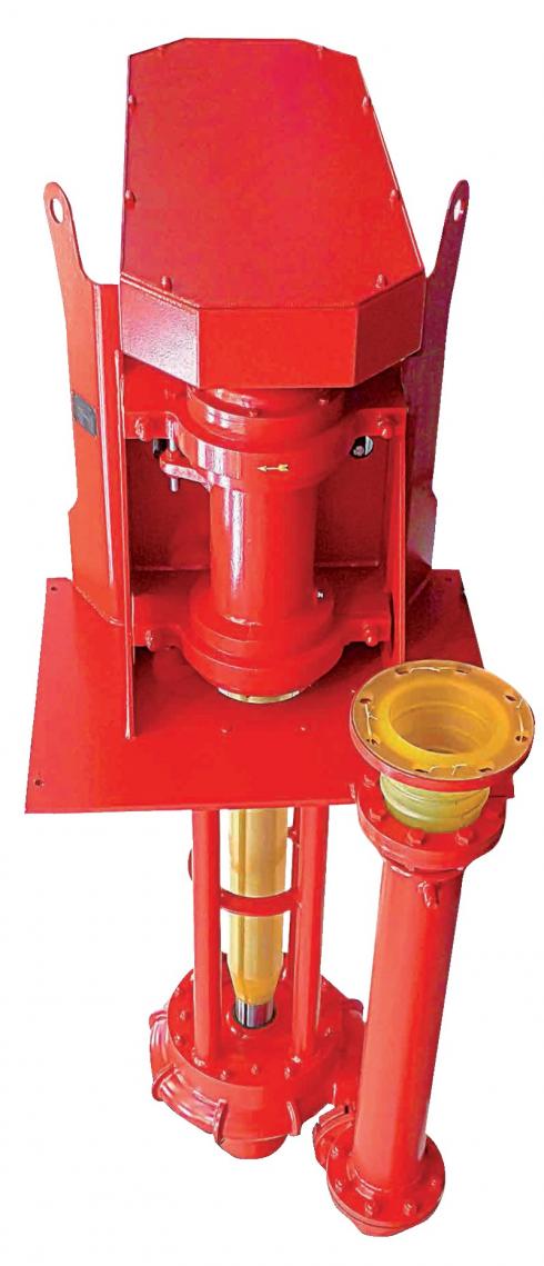 Vertical centrifugal pumps of V series with special shaft seal